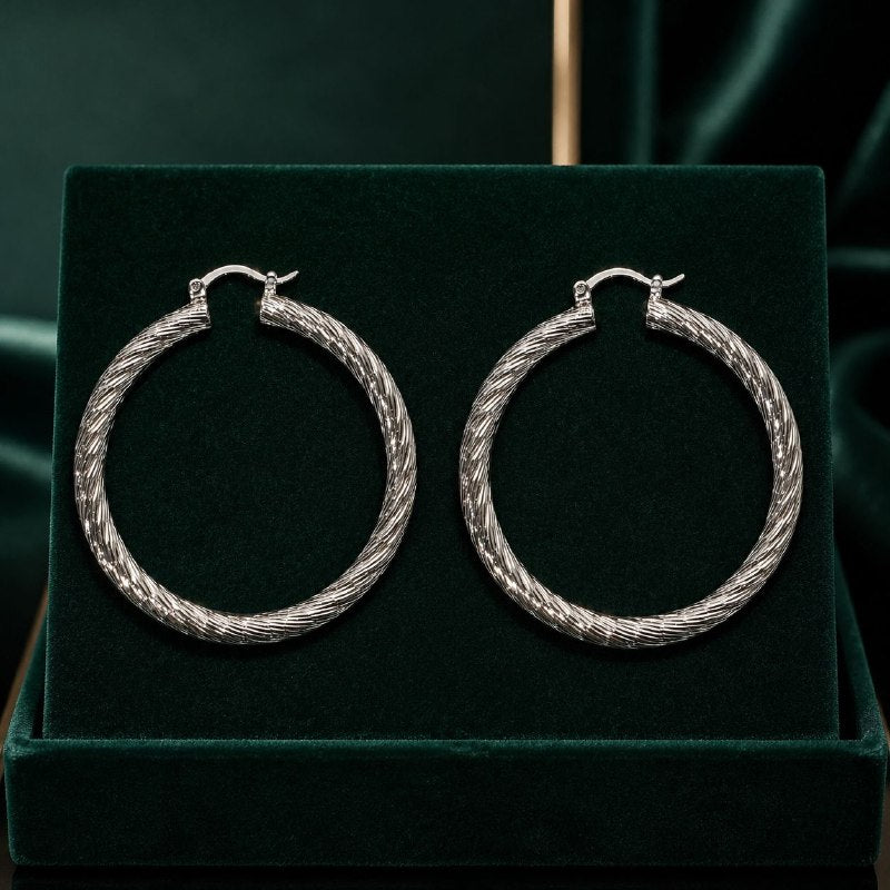 ARGOLLAS DE ENCHAPE PARA DAMA 5CM
