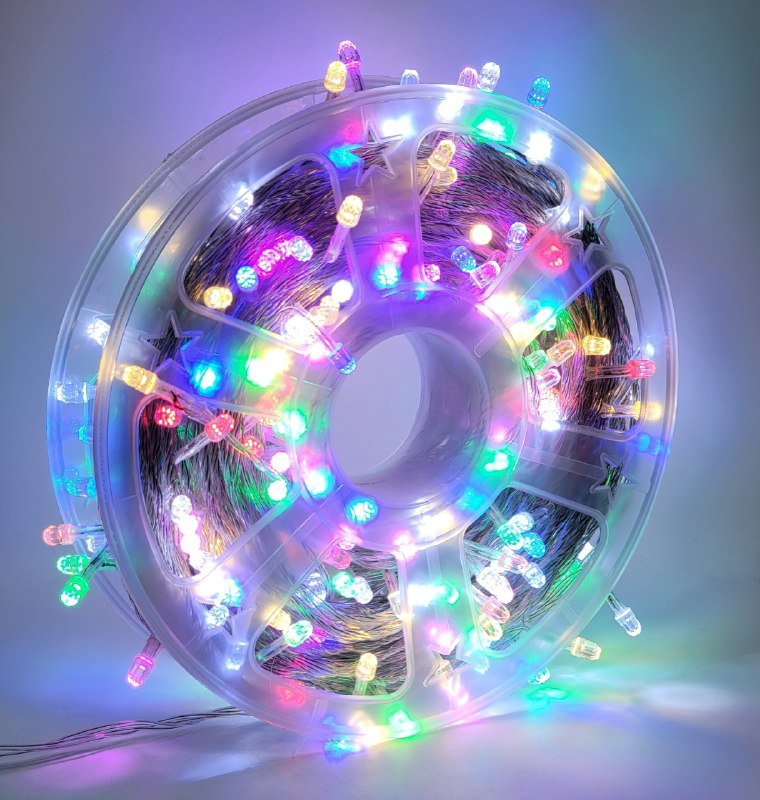 LUCES DECORATIVAS NAVIDEÑAS PARA INTERIORES O EXTERIORES DE 50MTS MULTICOLOR 23.5X7X23.5CM