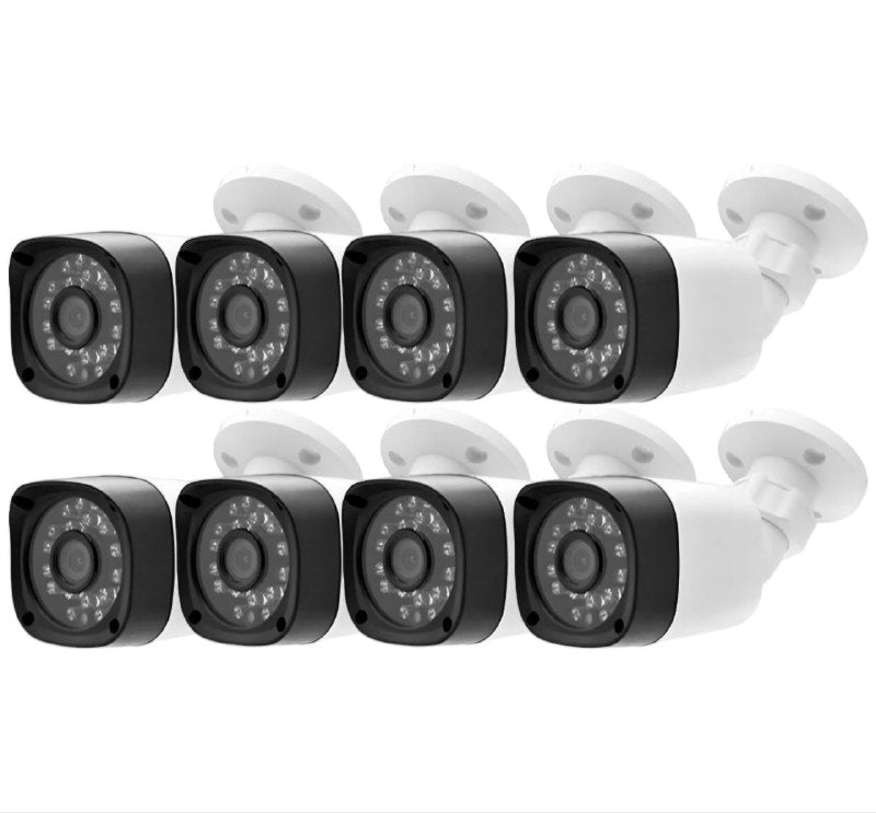 KIT DE CAMARAS DE SEGURIDAD DE 8 CANALES HD, SISTEMA DE GRABACION DE 24H CON VISUALIZACION POR INTERNET Y TELEFONO, DETECCION MOVIMIENTO, DISCO DURO HDD 1TB AHD