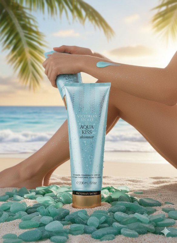 VICTORIAS SECRET CREMA AQUA KISS SHIMMER 236ML (M)