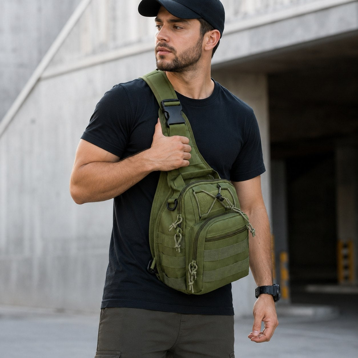 MOCHILA TÁCTICA TIPO BANDOLERA BRE TACTICAL 1 UND