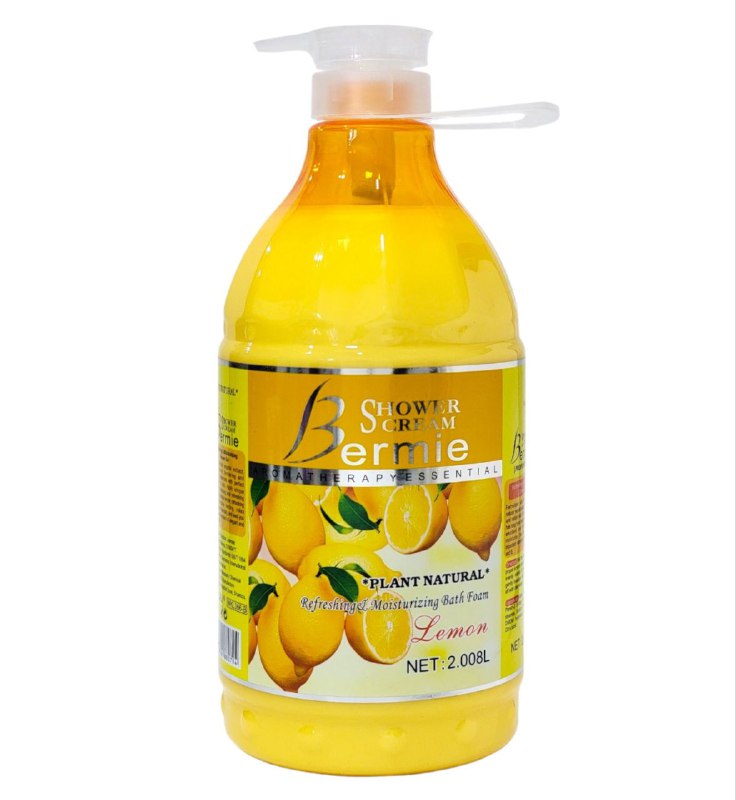GEL DE DUCHA NUTRITIVO Y BLANQUEADOR CON EXTRACTO NATURAL DE LIMON BERMIE 2L