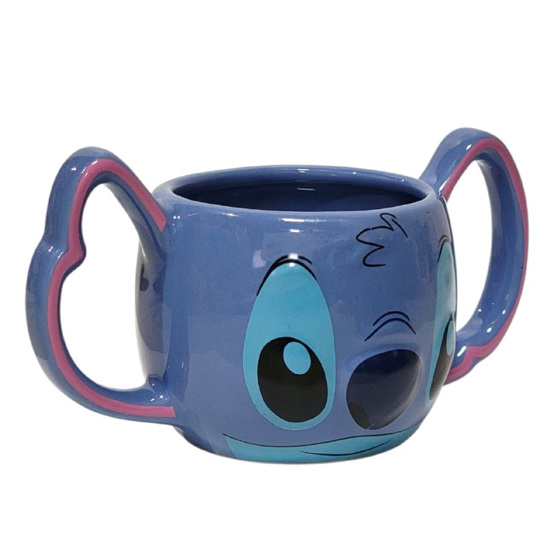 TAZA DE CERAMICA, RESISTENTE AL CALOR, MANGO CREATIVO DISEÑO LILO Y STITCH