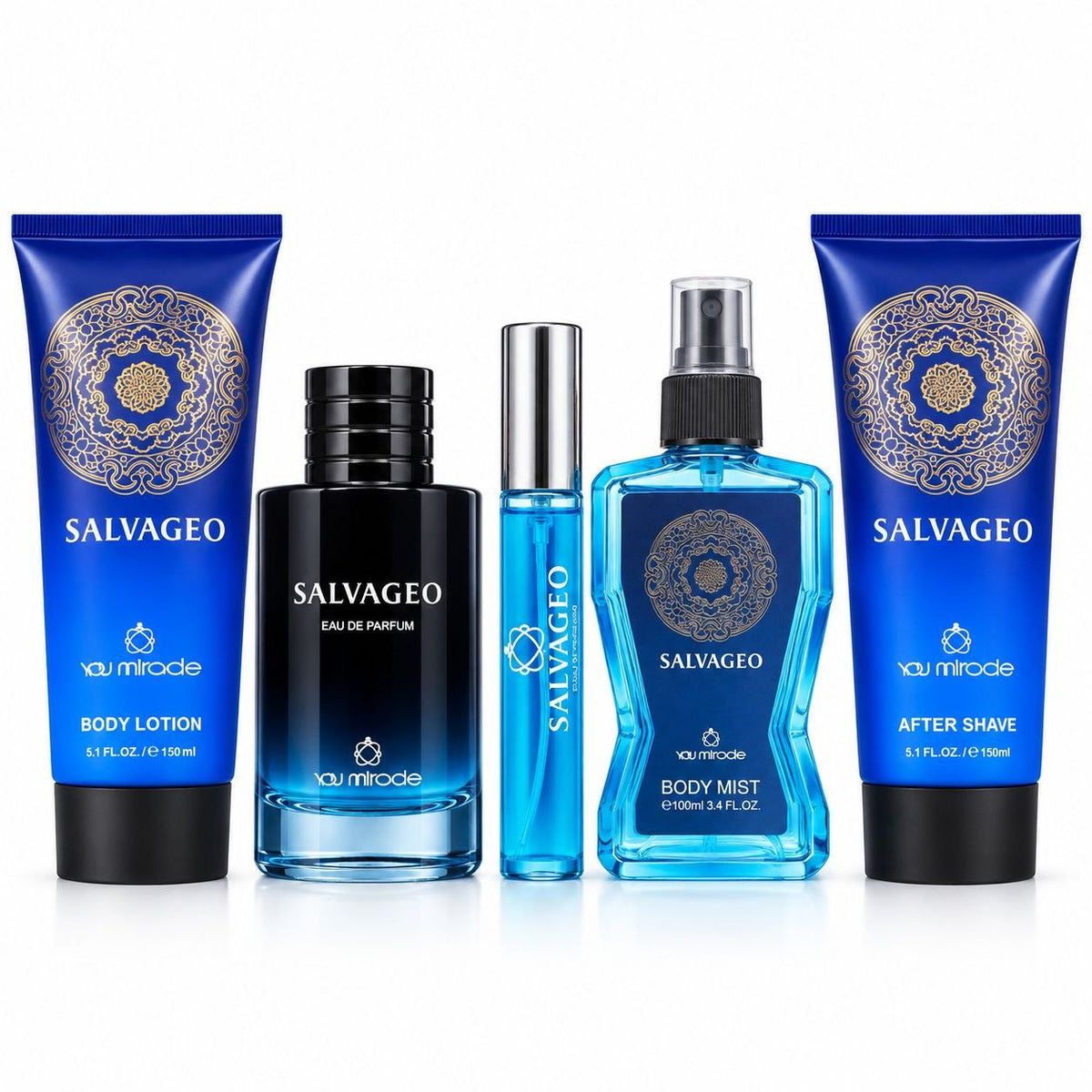 SET YOU MIRADE SALVAGEO EDP 100ML AFTER SHAVE 150ML EDP 15ML BODY MIST 100ML CREMA CORPORAL 150ML (H)