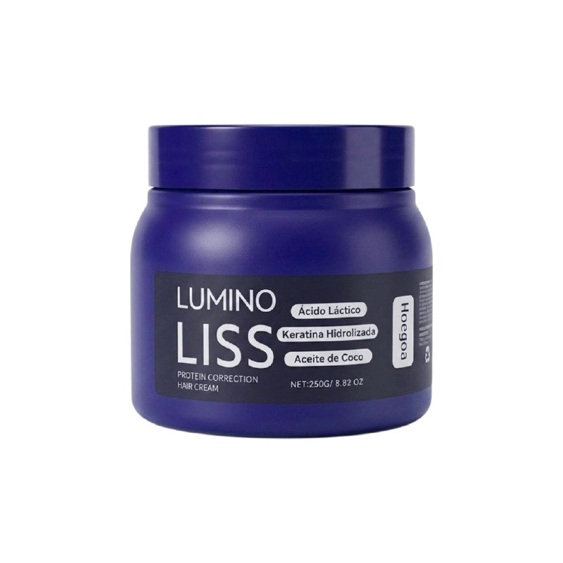 CREMA PARA EL CABELLO DE ALISADO PROGRESIVO REDUCTOR DE FRIZZ CON PROTEINAS LUMINO LISS 250G
