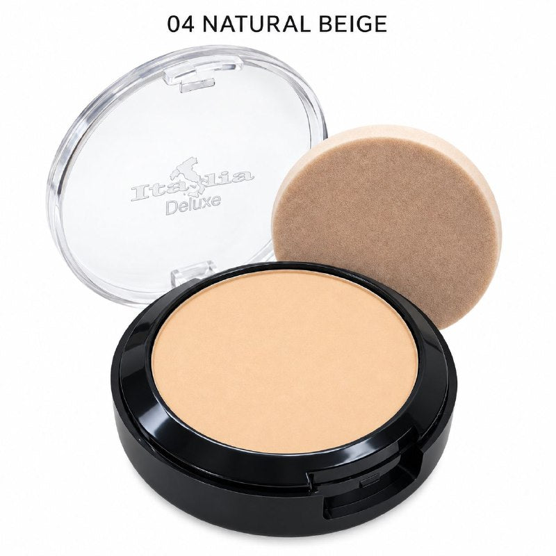 POLVO COMPACTO MATIFICANTE CON PROTECCION SOLAR TONO NATURAL BEIGE 04 ITALIA DELUXE 8G