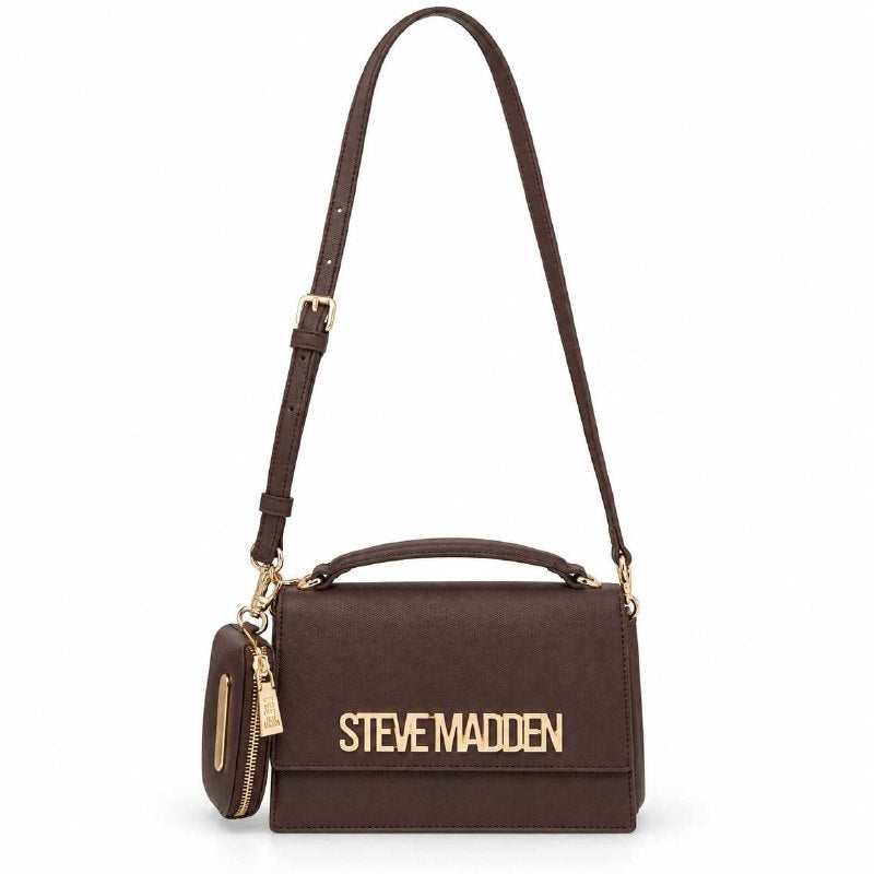 CARTERA ORIGINAL STEVE MADDEN CON CORREA INTERCAMBIABLE PARA DAMA INCLUYE MINI MONEDERO, 8X11CM 15X20CM