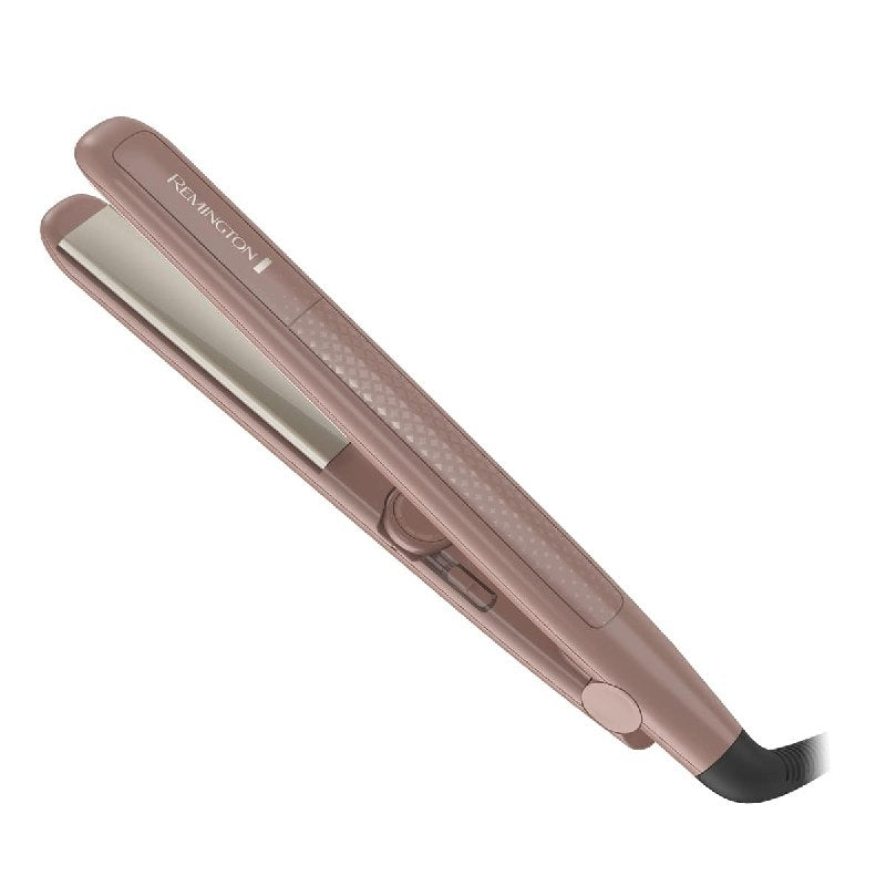 PLANCHA PARA EL CABELLO DE CERAMICA Y MACADAMIA QUE CONTROLA EL FRIZZ Y CALENTAMIENTO RAPIDO REMINGTON