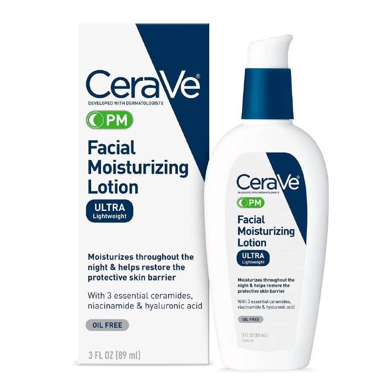 CREMA FACIAL HIDRATANTE DE NOCHE DE ACIDO HIALURONICO CERAVE 89ML