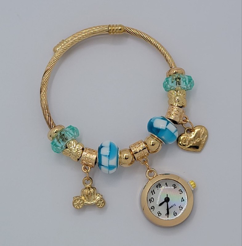 RELOJ ECONOMICO TIPO PANDORA PARA DAMA