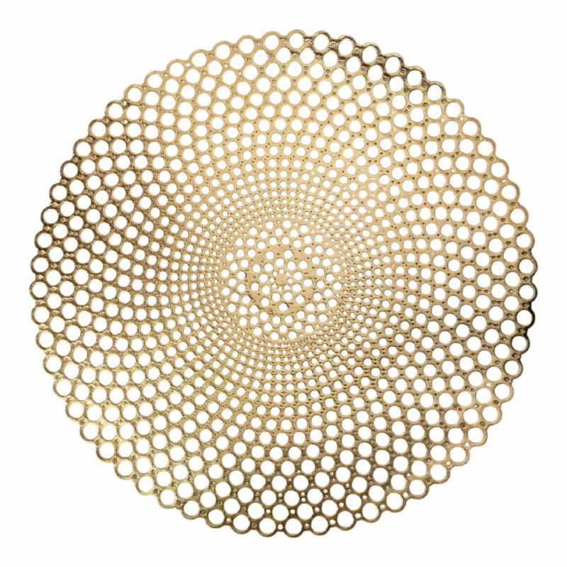 MANTELES INDIVIDUALES REDONDOS NAVIDEÑOS PARA COMEDOR DE COCINA DE PVC 38CM