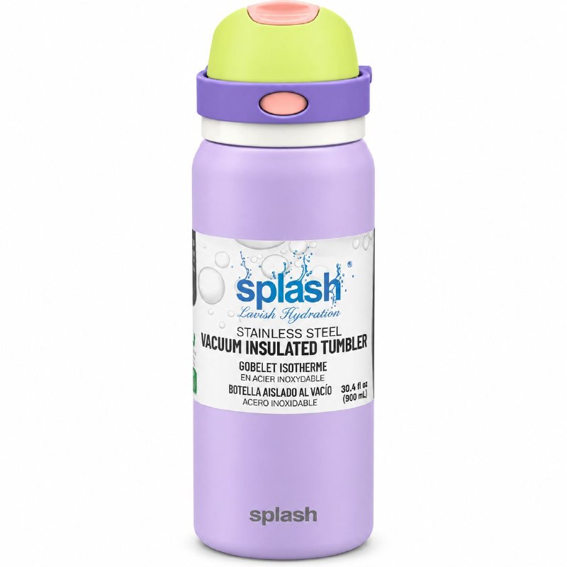 BOTE TERMICO DE ACERO INOXIDABLE SPLASH 900ML