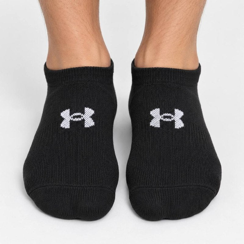 CALCETA TOBILLERA INVISIBLE ACOLCHADA UNDER ARMOUR ORIGINAL UNISEX 6 PARES TALLA HOMBRE 8.5-13  TALLA MUJER 10-14