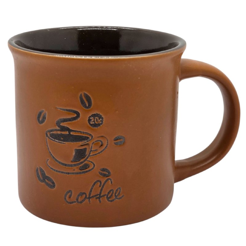 TAZA DE CERAMICA DE ALTA RESISTENCIA CON ACABADO BRILLANTE Y DISEÑO ERGONOMICO 8CM
