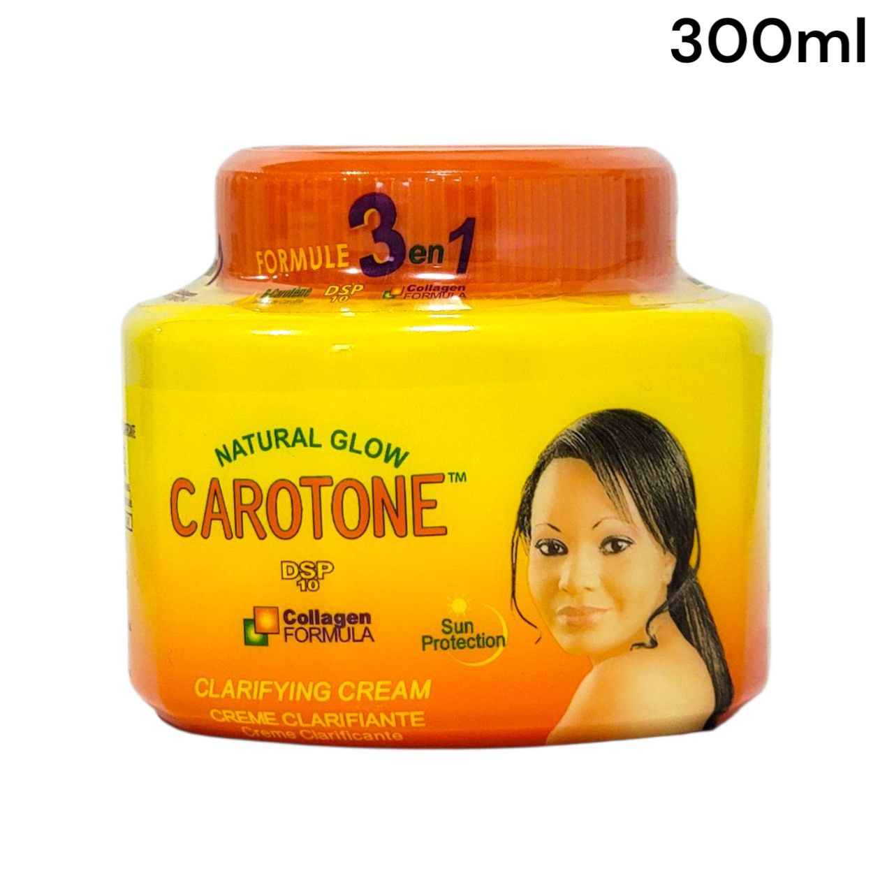 CREMA FACIAL ACLARANTE HIDRATANTE Y ANTIOXIDANTE CON CAROTENO NATURAL CAROTONE NATURAL GLOW 300ML