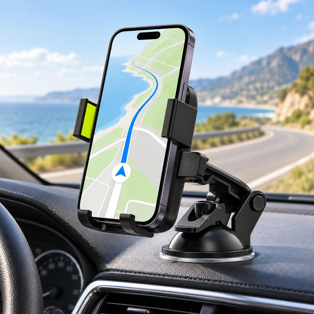 SOPORTE DE SUCCIÓN PARA CELULAR EN AUTO CON ROTACIÓN 360 GPENGKJ 11.5CM