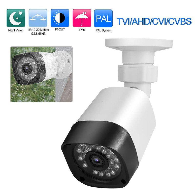 KIT DE CAMARAS DE SEGURIDAD DE 8 CANALES HD, SISTEMA DE GRABACION DE 24H CON VISUALIZACION POR INTERNET Y TELEFONO, DETECCION MOVIMIENTO, DISCO DURO HDD 1TB AHD