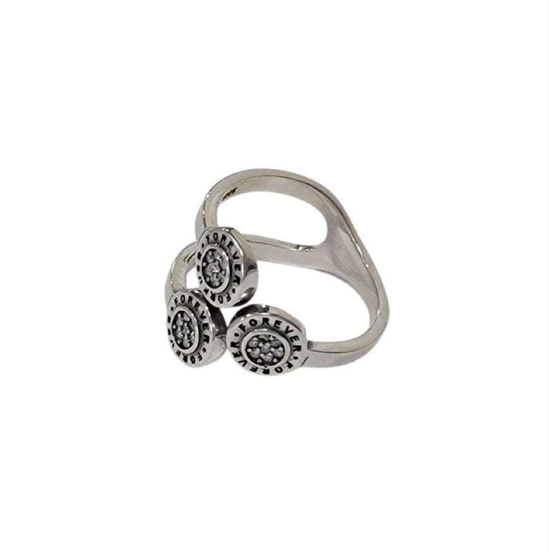 PANI1618 ANILLO CIRCULOS CON MENSAJES (AMAR POR SIEMPRE)