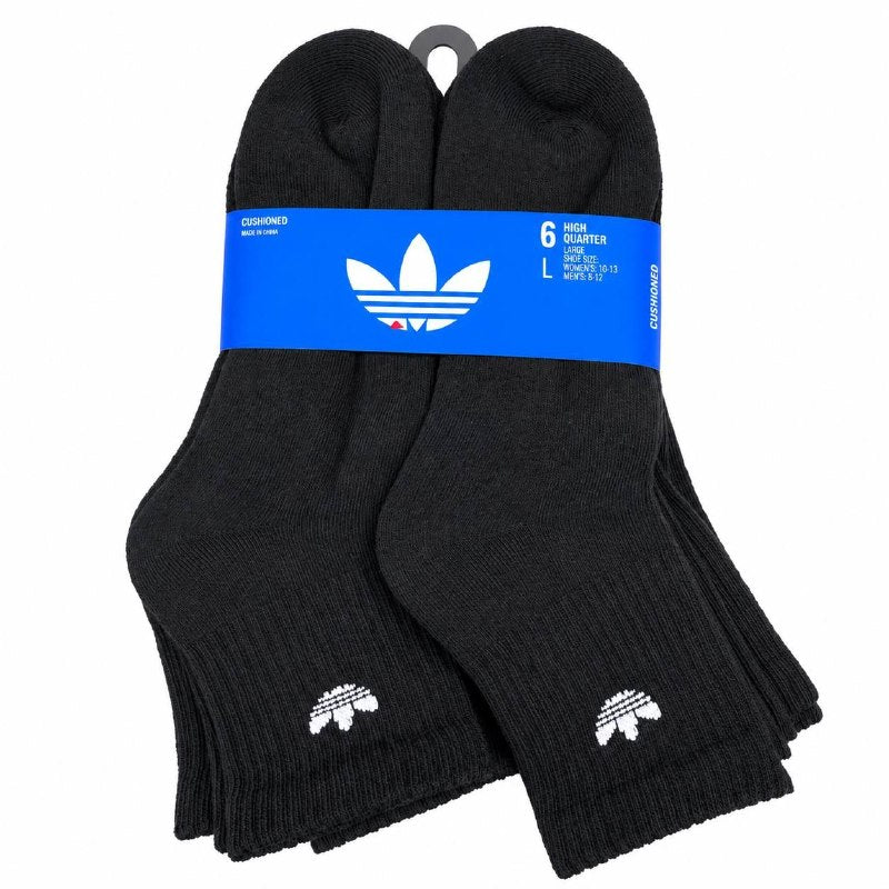 CALCETA TOBILLERA ADIDAS ORIGINAL 6 PARES TALLA HOMBRE 8-12  TALLA MUJER 10-13