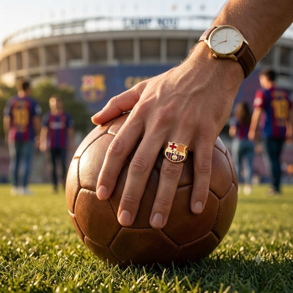 ANILLO DE ENCHAPE PARA CABALLERO CON DISEÑO BARCELONA