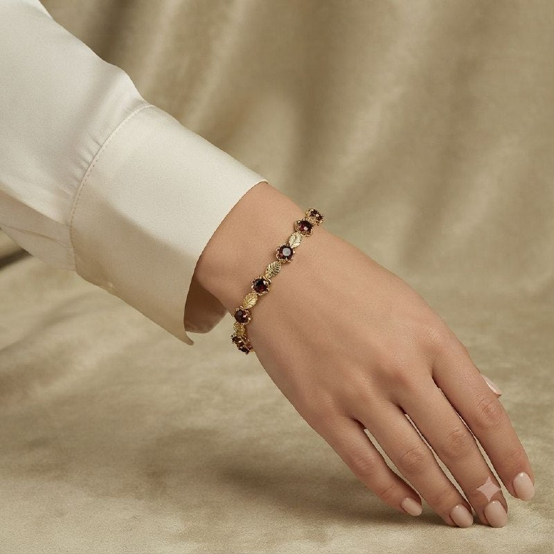 PULSERA DE ENCHAPE PARA DAMA 18CM