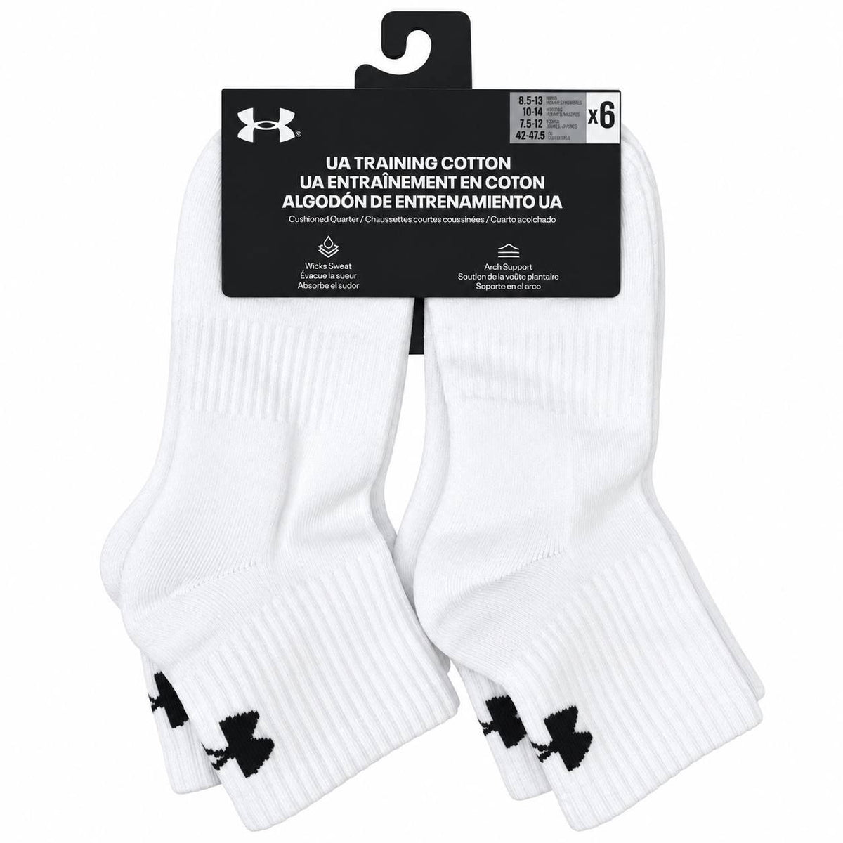 CALCETA ORIGINAL UNDER ARMOUR, 6 PARES.