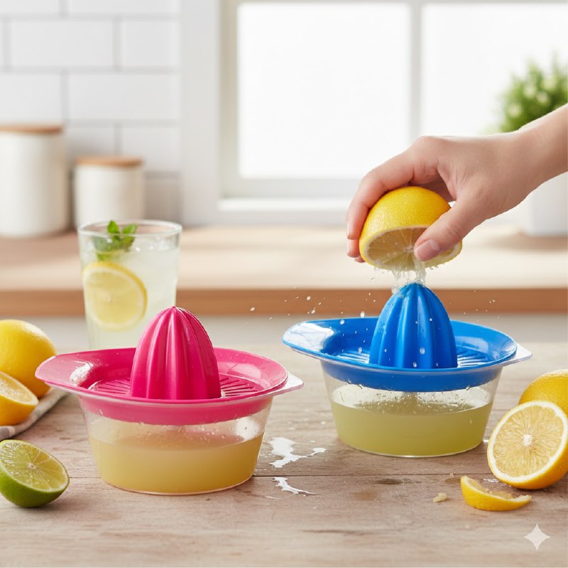 EXTRACTOR MANUAL DE JUGOS, OBTIENE HASTA LA ULTIMA GOTA EN SEGUNDOS 4 COLORES