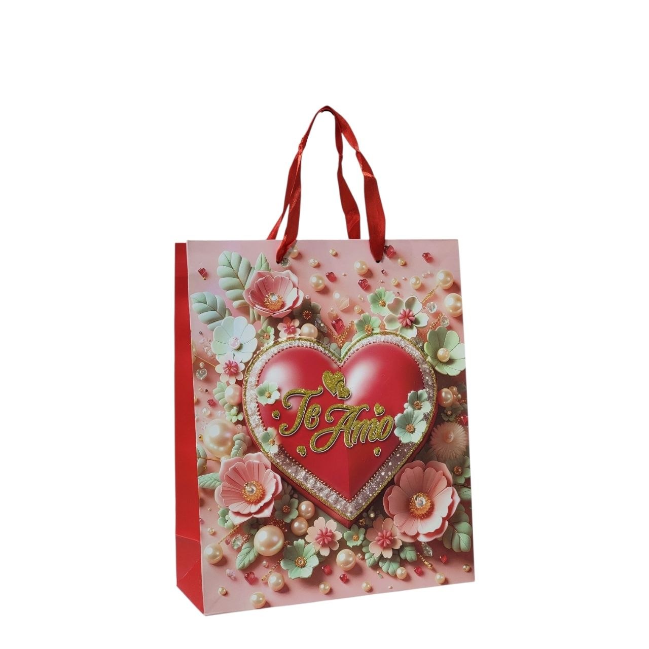BOLSA DE REGALO DE SAN VALENTIN MEDIANA 32X26X10CM