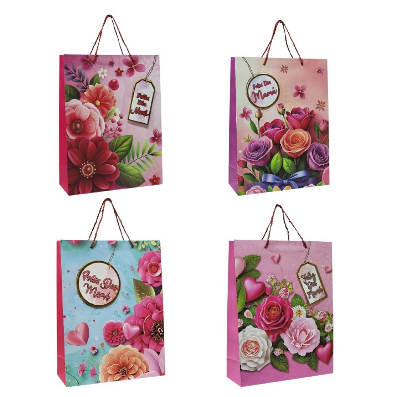 BOLSA DE REGALO PARA MAMÁ GRANDE 30X40X12CM