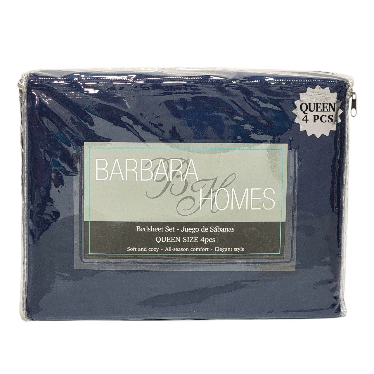 JUEGO DE SÁBANAS TAMAÑO QUEEN 4PCS BARBARA HOMES