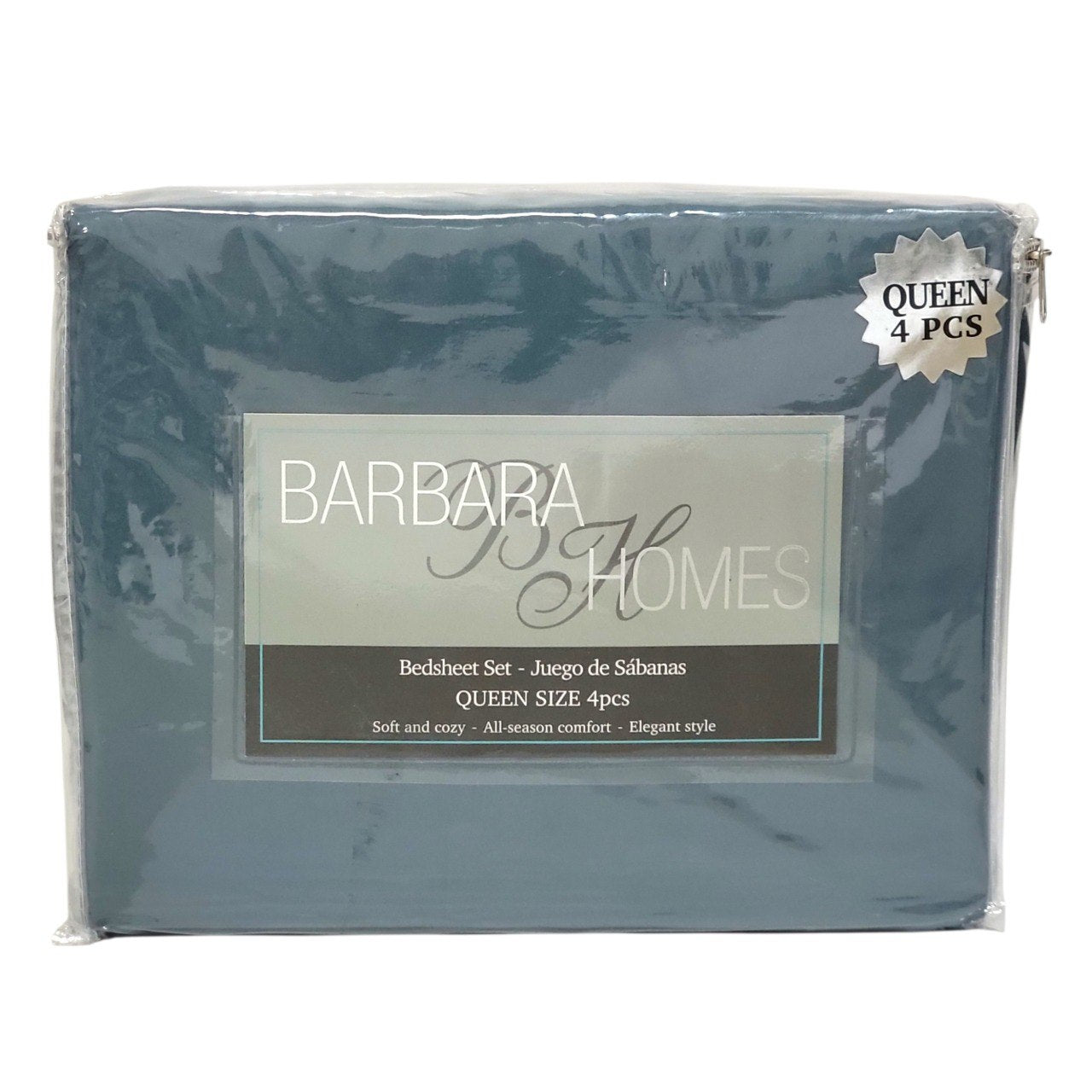 JUEGO DE SÁBANAS TAMAÑO QUEEN 4PCS BARBARA HOMES