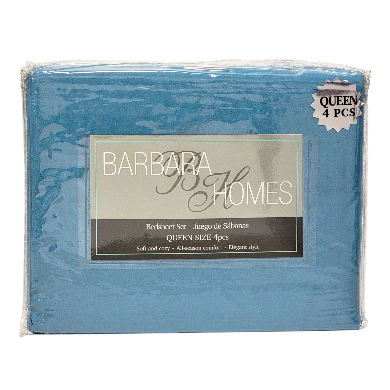JUEGO DE SÁBANAS TAMAÑO QUEEN 4PCS BARBARA HOMES