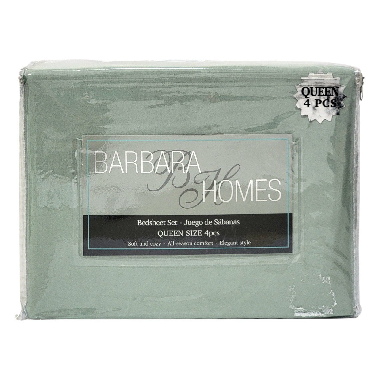 JUEGO DE SÁBANAS TAMAÑO QUEEN 4PCS BARBARA HOMES