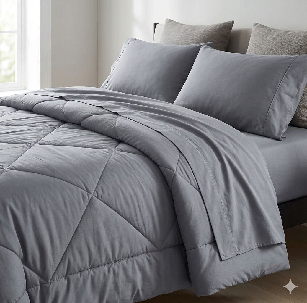 JUEGO DE SABANAS CON EDREDÓN BARBARA HOMES 5PCS