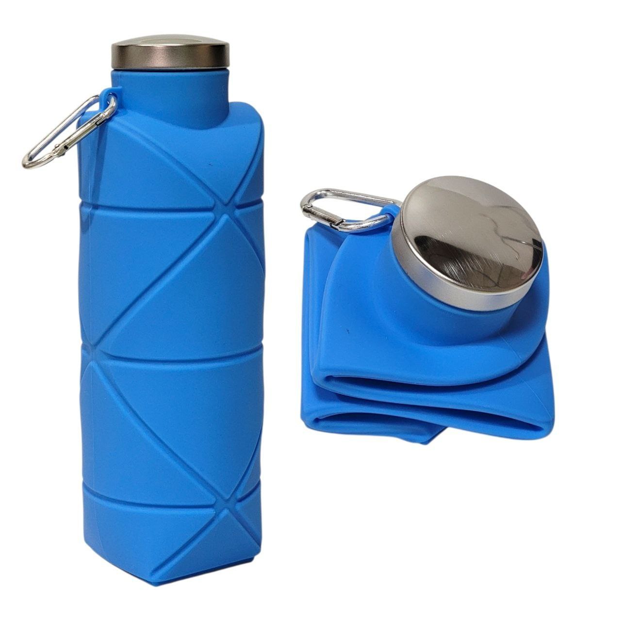 BOTELLA DE AGUA DE SILICONA PLEGABLE 600ML
