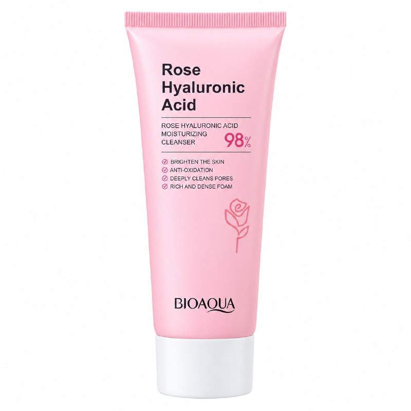 LIMPIADOR FACIAL HIDRATANTE CON ACIDO HIALURONICO BIOAQUA 100G