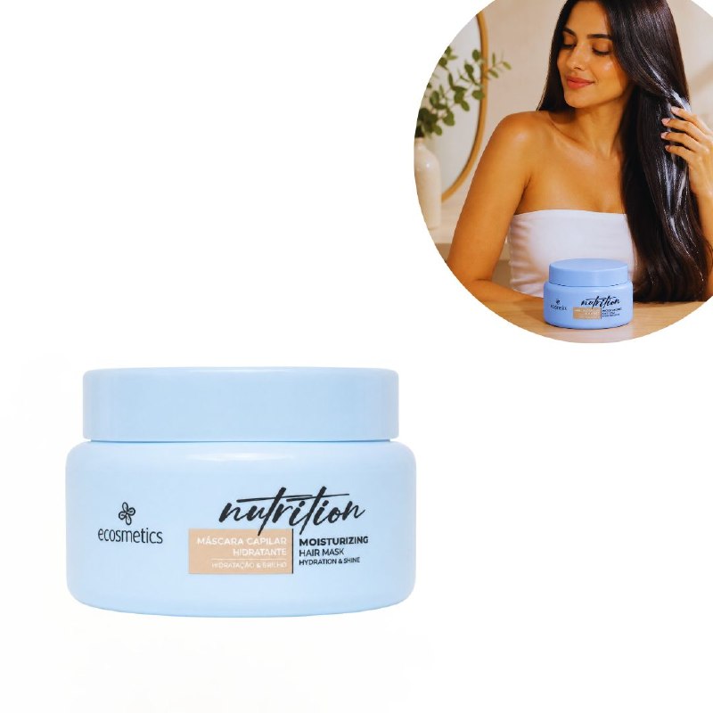 MASCARILLA CAPILAR NUTRITIVA DE HIDRATACION Y BRILLO ECOSMETICS 250G