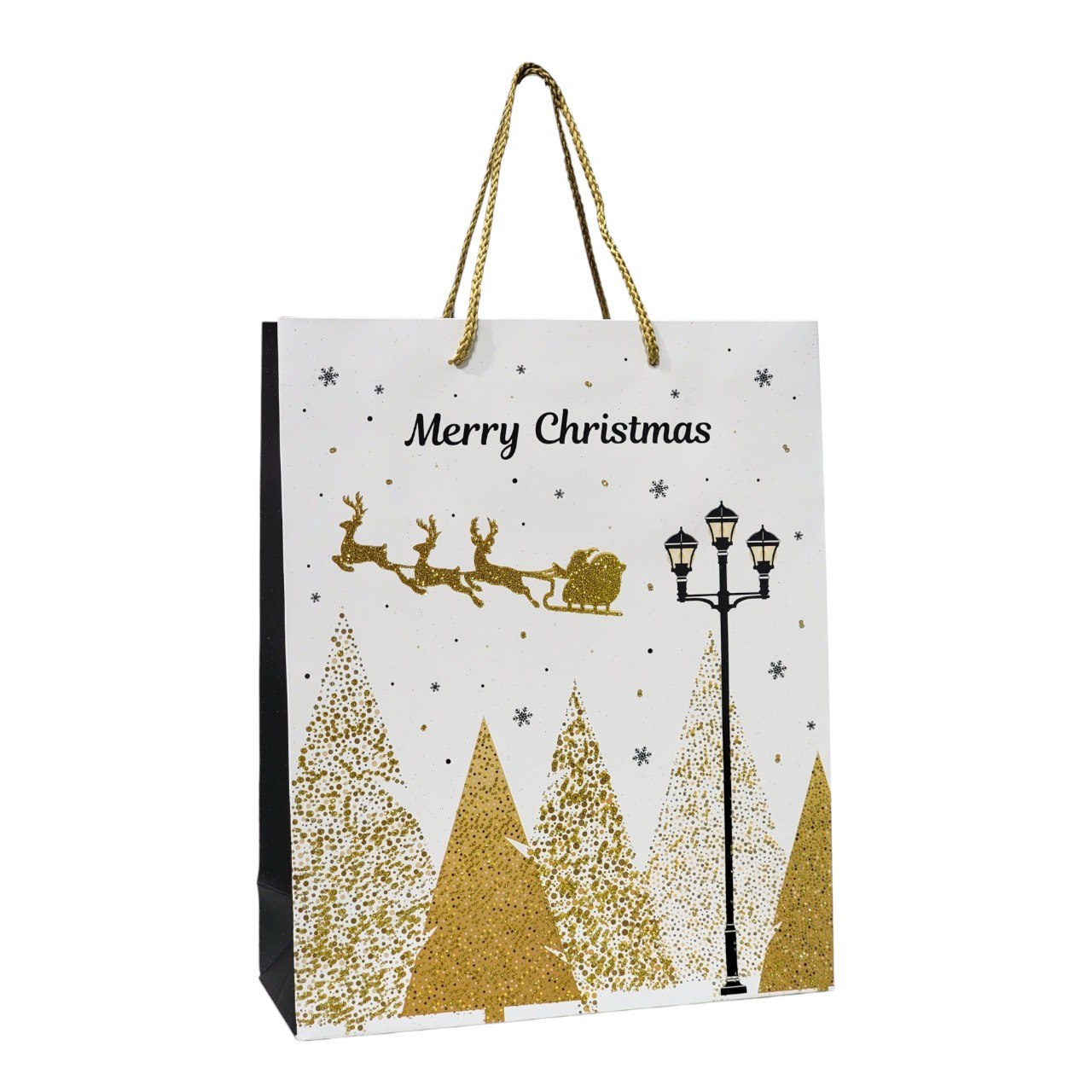 BOLSA DE REGALO NAVIDEÑA MEDIANA 10X26X32CM