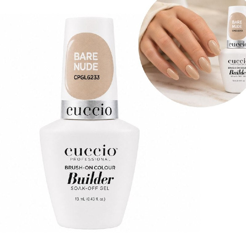 GEL CONSTRUCTOR Y NIVELADOR DE UÑAS NATURALES TONO NUDE NATURAL CUCCIO 13ML