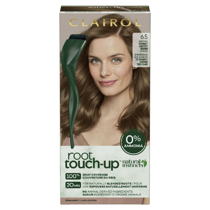 TINTE PARA EL CABELLO, RETOQUE DE RAICES, CRECIMIENTO NATURAL UNIFORME, CUBRE CANAS TONO 6.5 CLAIROL ROOT TOUCH UP