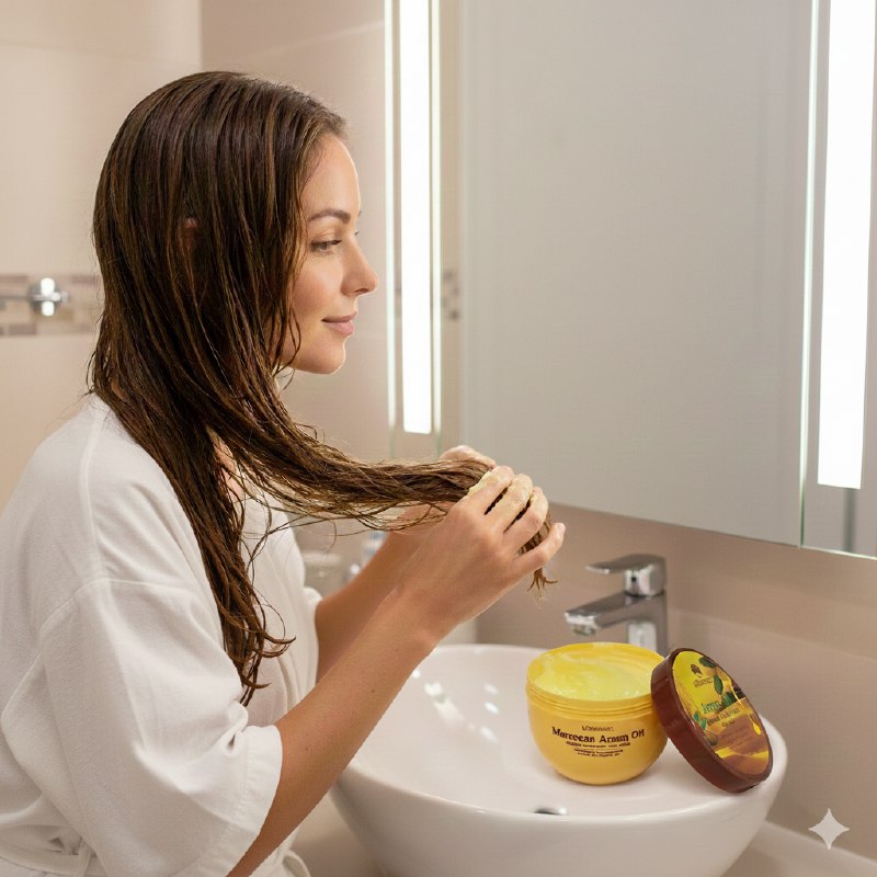 MASCARILLA PARA EL CABELLO CON ACEITE DE ARGAN Y QUERATINA MULTIEFECTO KORMESIC 500ML