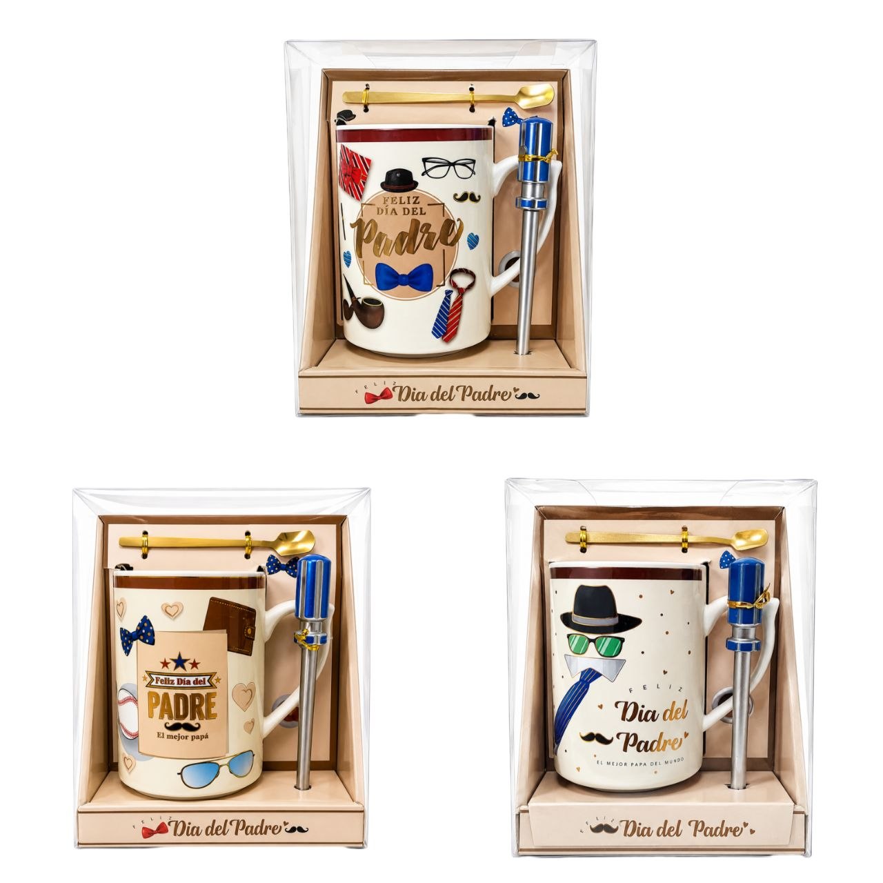 SET DE REGALO DÍA DEL ABUELO BENELI HOME 3PCS