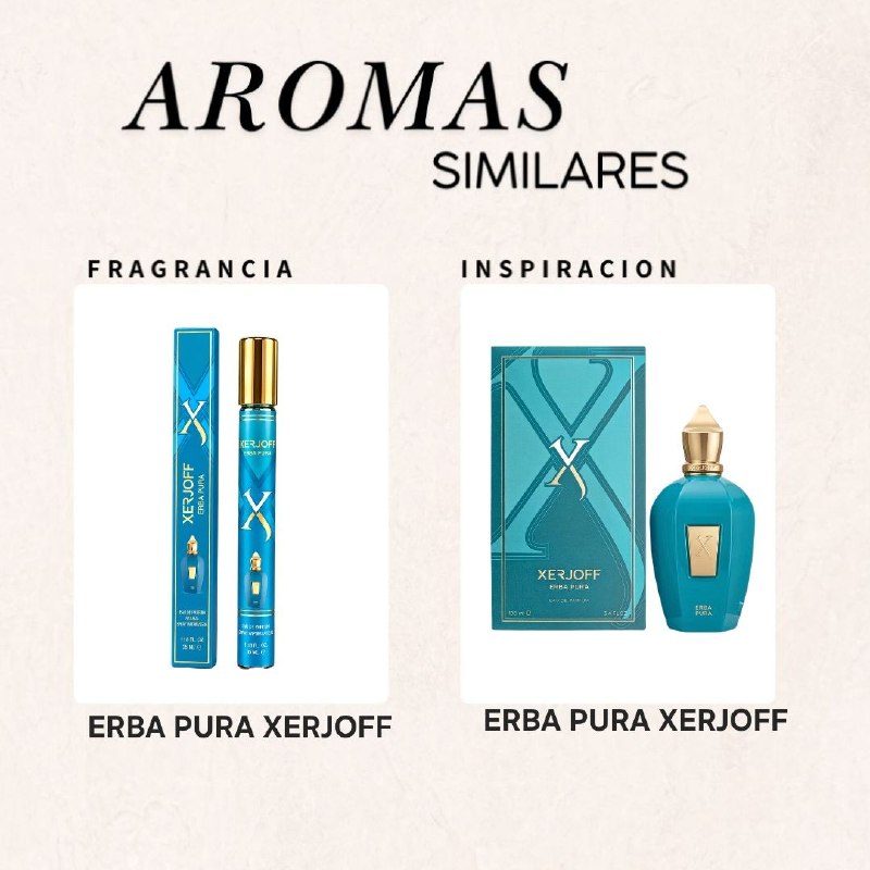 PERFUME EN TUBO ERBA PURA XERJOFF EDP 35ML (U) (AROMA SIMILAR XERJOFF ERBA PURA)