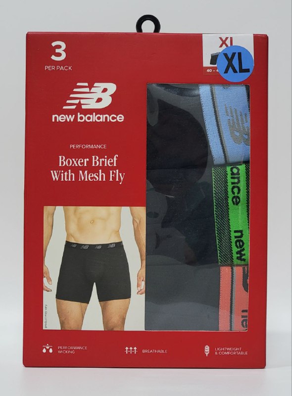 ROPA INTERIOR PARA CABALLERO BOXER NEW BALANCE 3UND XL