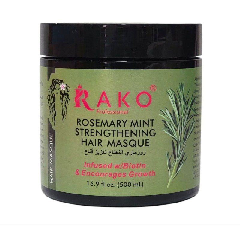 MASCARILLA PARA EL CABELLO DE ROMERO Y MENTA RAKO 500ML