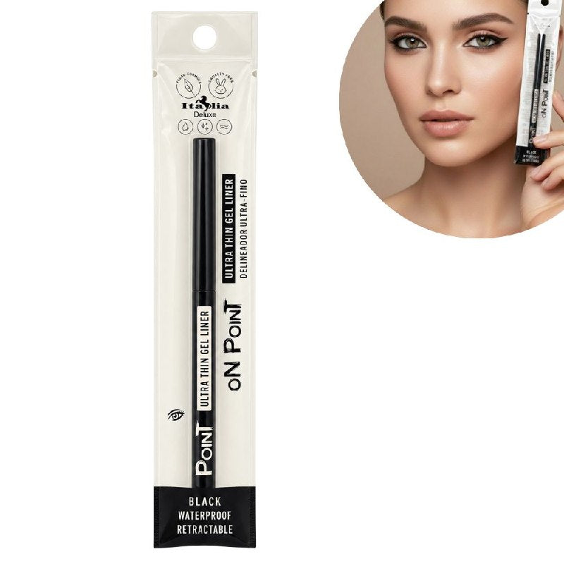 DELINEADOR DE OJOS ULTRA FINO E IMPERMEABLE DE ALTA PRECISION TONO NEGRO ITALIA DELUXE 0.07G