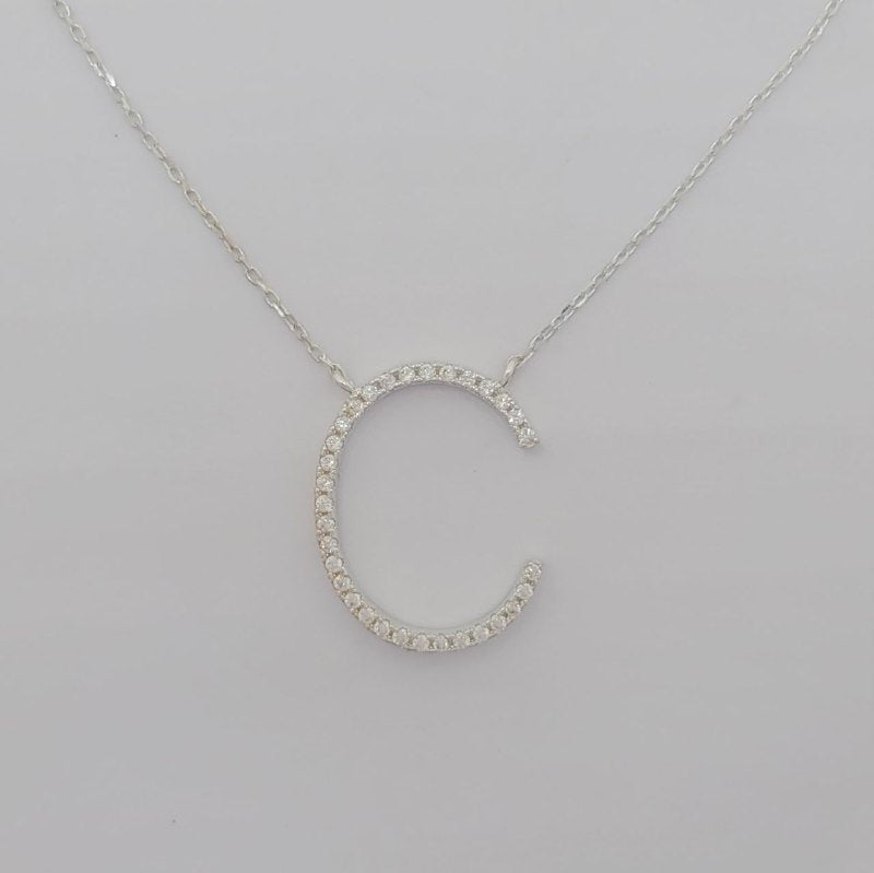 PSET2613 SET FORMA LETRA C PLATA 9.25