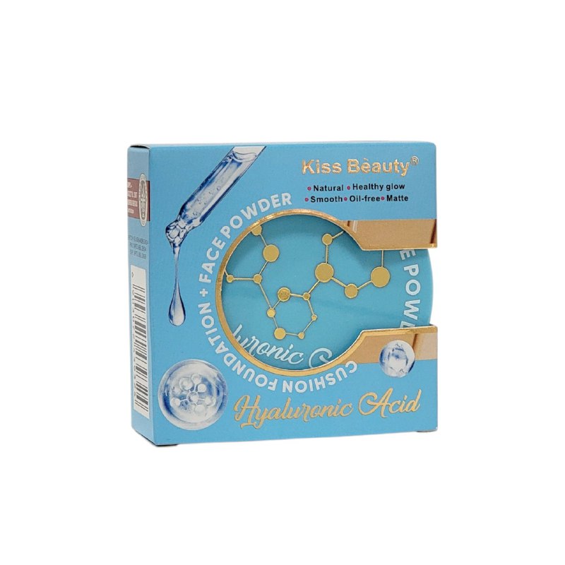 POLVO FACIAL CON ACIDO HIALURONICO DE ACABADO NATURAL MATTE SUAVE KISS BEAUTY 7.5G (DUPE DE DIOR)