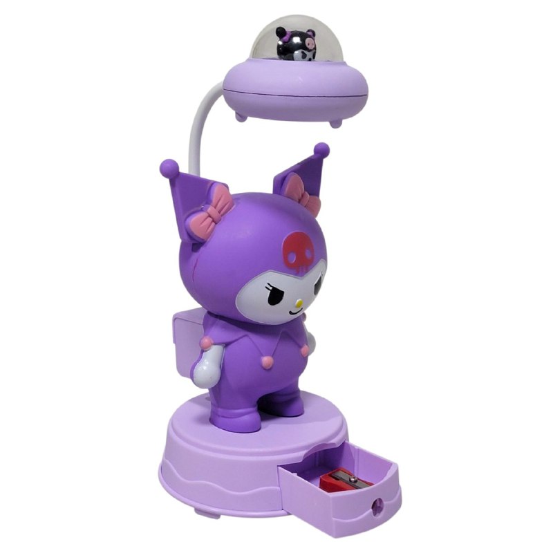 LAMPARA DE MESA RECARGABLE KUROMI CON SACAPUNTAS TABLE LAMP 3 COLORES