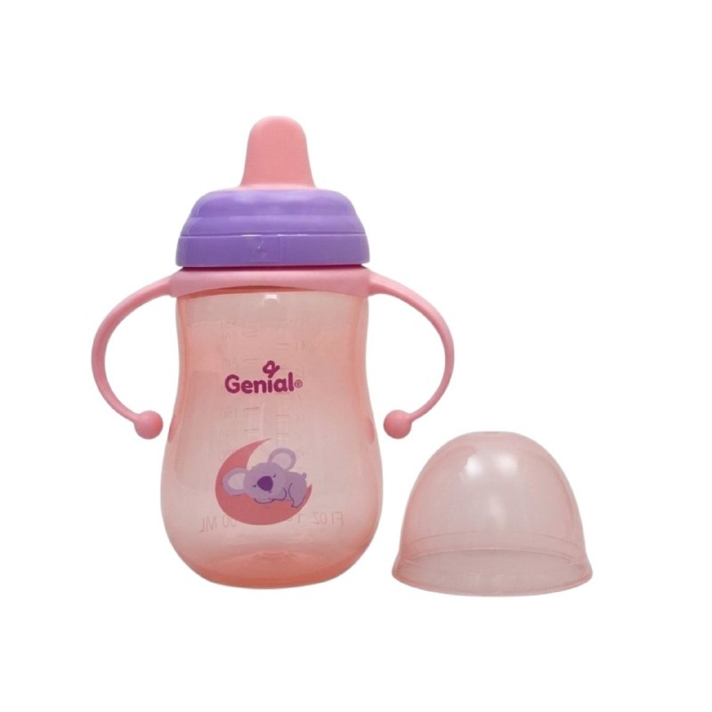 VASO DE ENTRENAMIENTO ANTIDERRAME PARA BEBES ERGONOMICO GENIAL 280ML